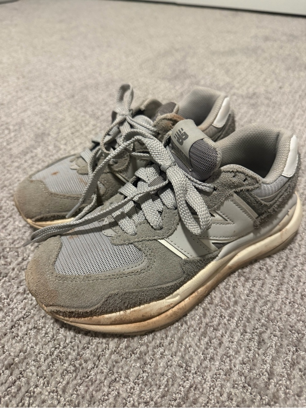 New Balance 574 gray sneakers Size US 4 #newbalance #retro
